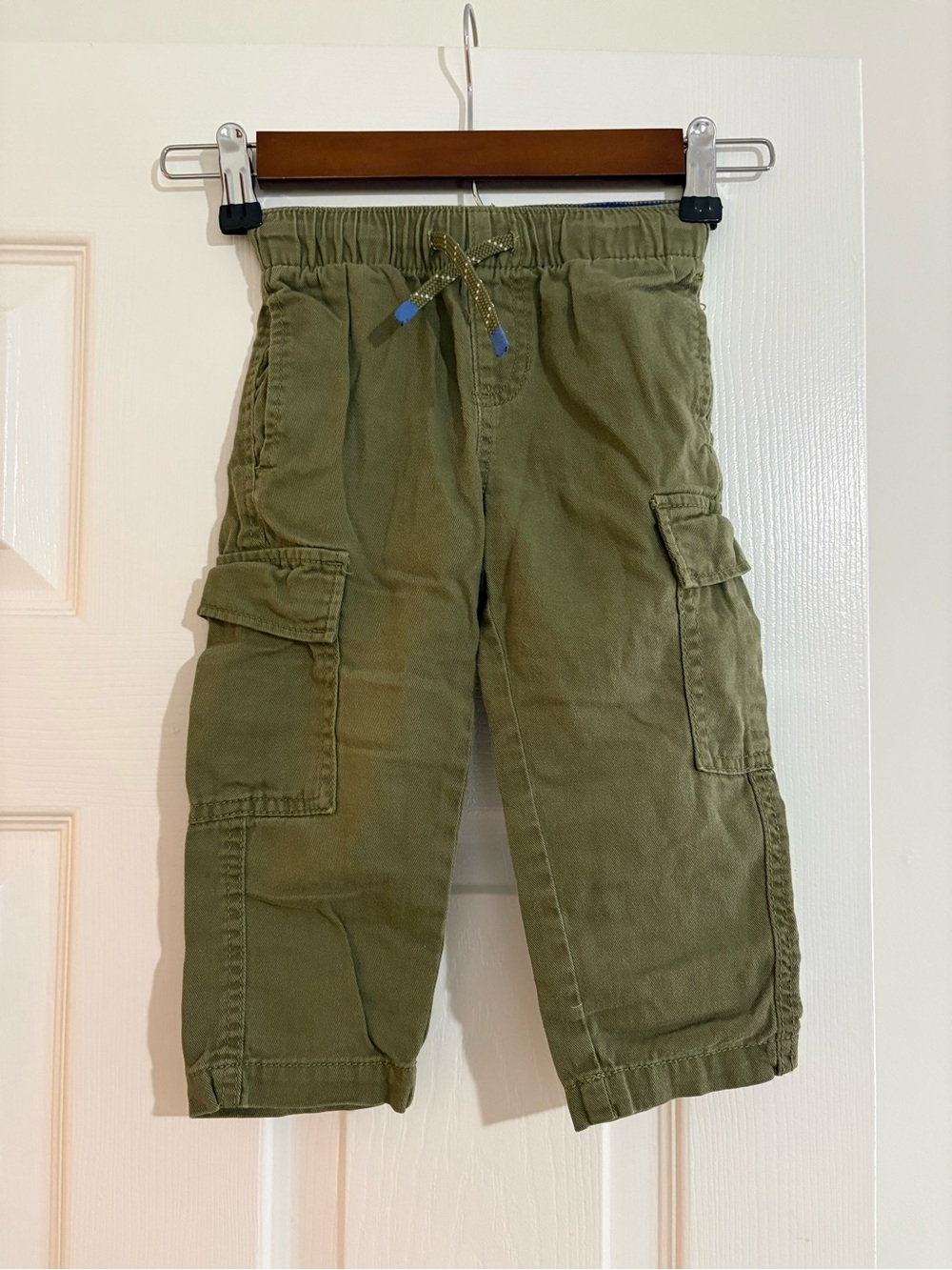 H&M Olive Drawstring Cargo Pants for Toddler